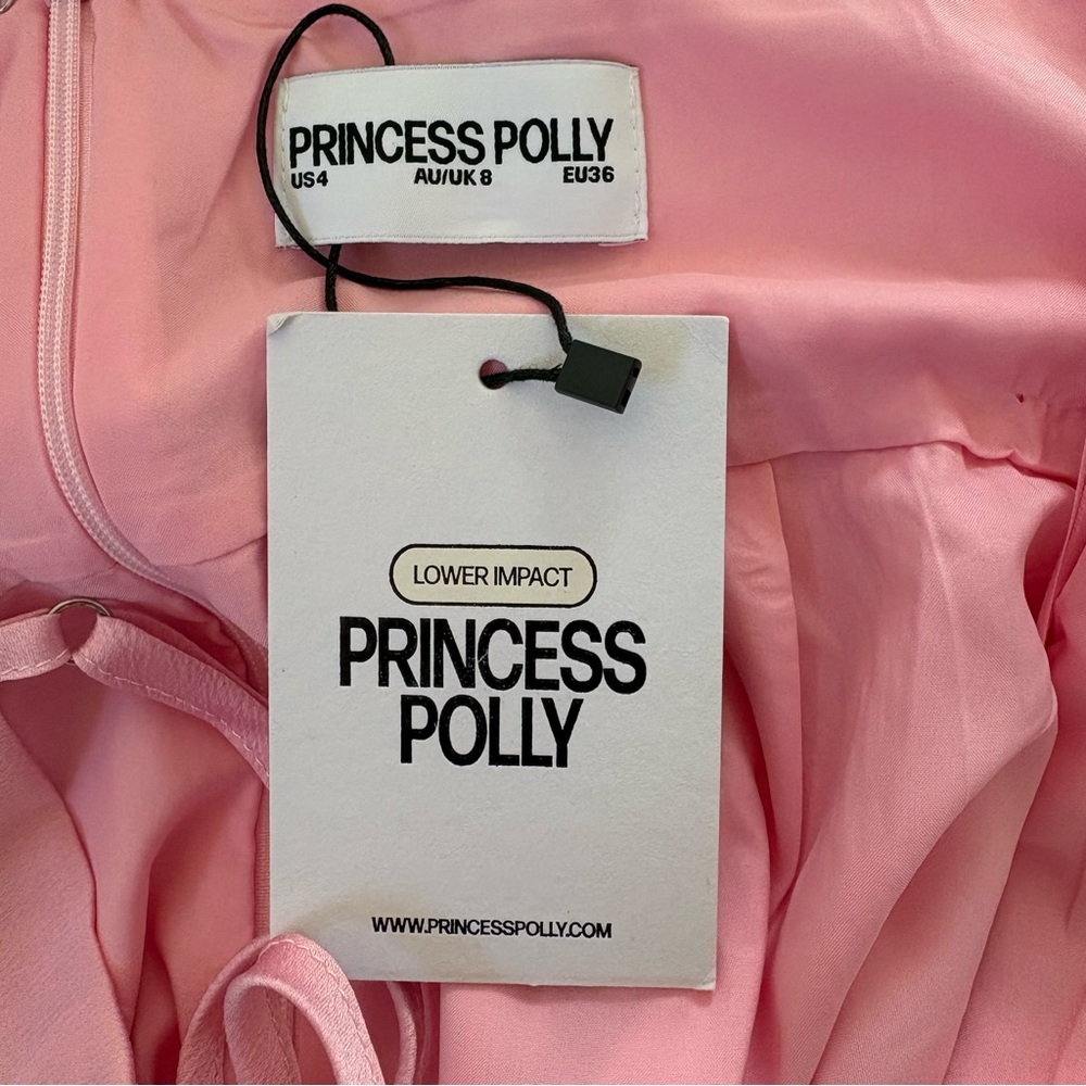 Princess Polly Ortega Mini Dress in Pink (US 4 / AU 8), NWT - Picture 11 of 14